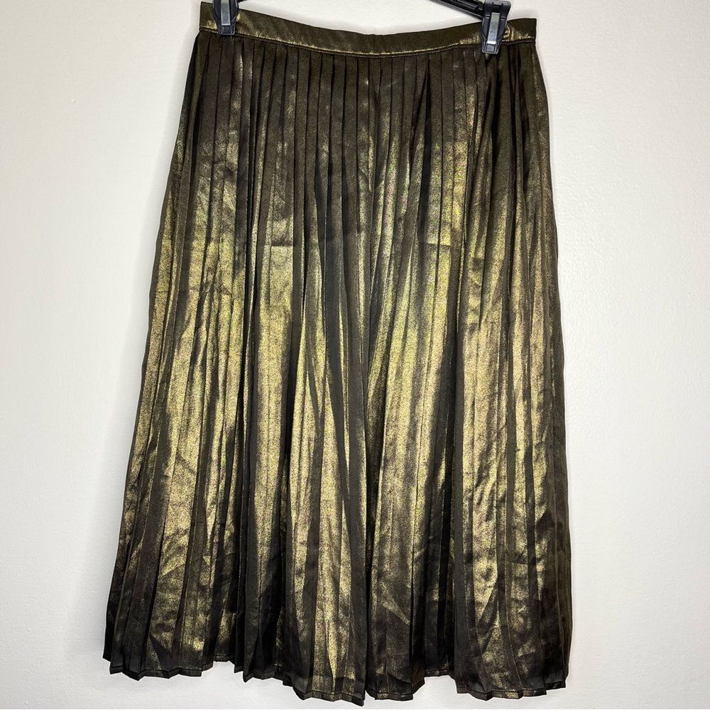 AMBERCROMBIE & FITCH METALLIC GOLD SKIRT